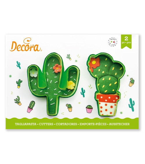 Set cortadores cactus 2u -DECORA