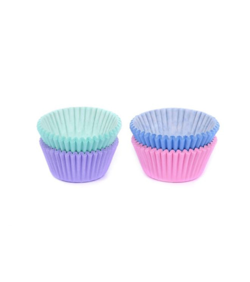 Set cápsulas mini cupcakes tonos pastel 100u - HOUSE OF MARIE