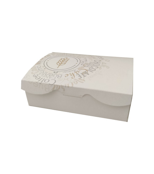 Caja para galletas blanca 24,5x17,5x7cm - SWEETKOLOR
