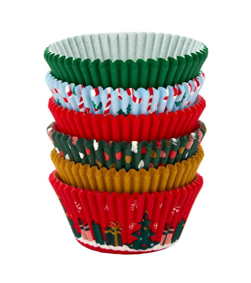 Set cápsulas cupcakes navidad 150u - WILTON