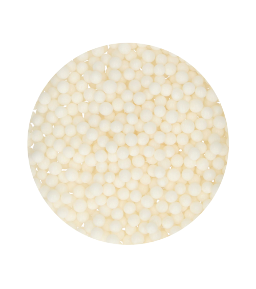 Perlas de azúcar blandas color blanco 80gr - FUNCAKES