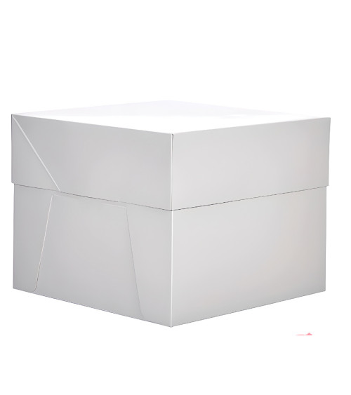 Caja para tarta blanca 25cm - FUNCAKES