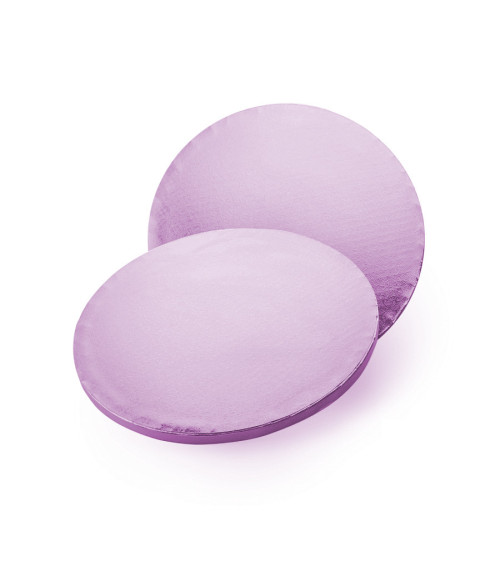 Cake drum redondo violeta 25cm/12mm de grosor