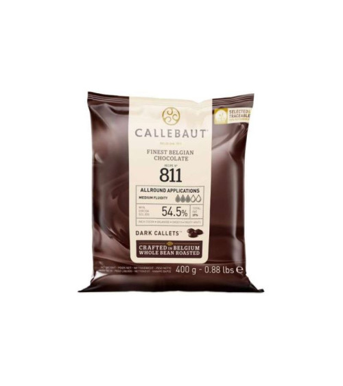 Chocolate negro en callets 400gr - CALLEBAUT (PRONTA CADUCIDAD: 14/02/2023)