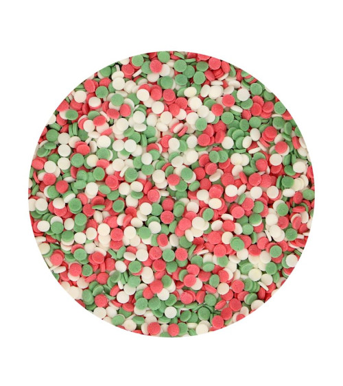 Sprinkles mini confeti navidad 60gr - FUNCAKES