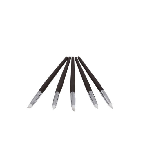 Set pinceles de silicona para modelar 5u - SWEETKOLOR