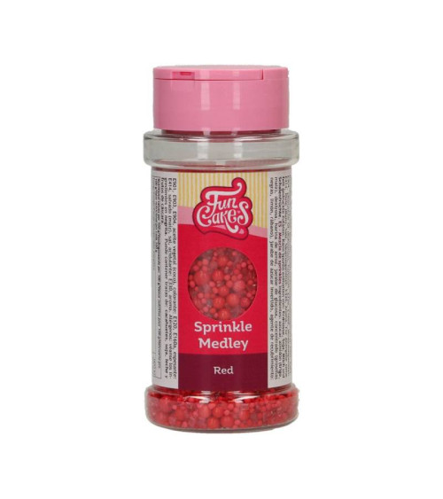Sprinkles mix rojo 70gr - FUNCAKES