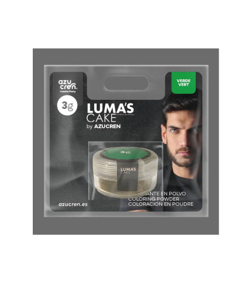 Colorante en polvo verde 'Luma's Cake' 3gr - AZUCREN