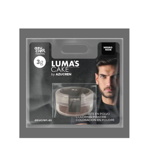 Colorante en polvo negro 'Luma's Cake' 3gr - AZUCREN