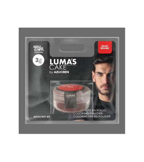 Colorante en polvo rojo 'Luma's Cake' 3gr - AZUCREN