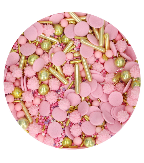Sprinkles mix 'Glamour rosa' 65gr - FUNCAKES