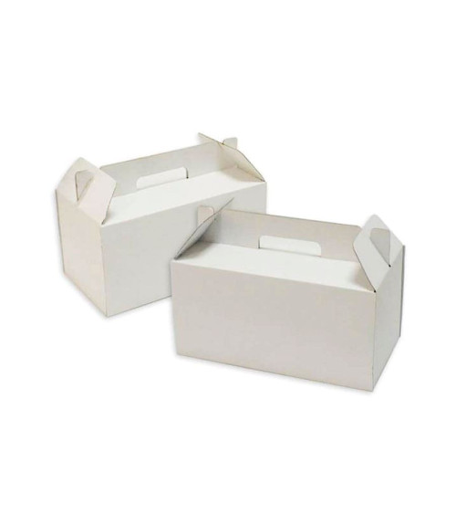 Caja picnic blanca mediana 21x11x14cm - SWEETKOLOR