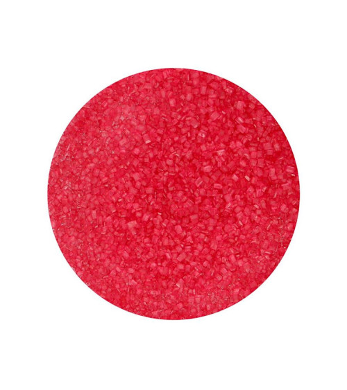 Cristales de azúcar color rojo 80gr - FUNCAKES