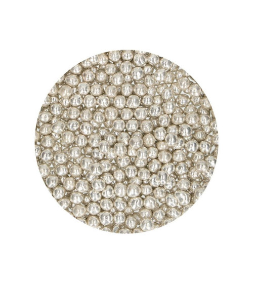 Perlas de azúcar blandas color plata 55gr - FUNCAKES