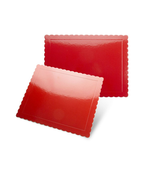 Base rectangular roja 30x25cm/3mm de grosor - SWEETKOLOR