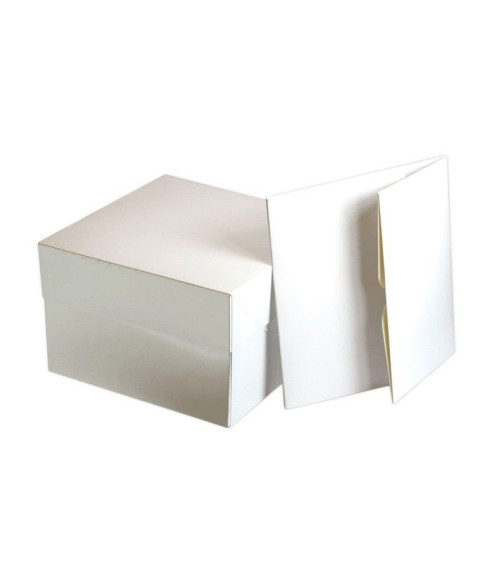 Caja para tarta blanca 30cm - FUNCAKES